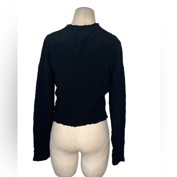 A Piece Apart New York Black chiffon long Sleeve Medium - Picture 3 of 5